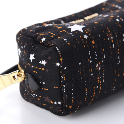 Miu Miu Nylon Printed Stars Pouch Black 6 of 8