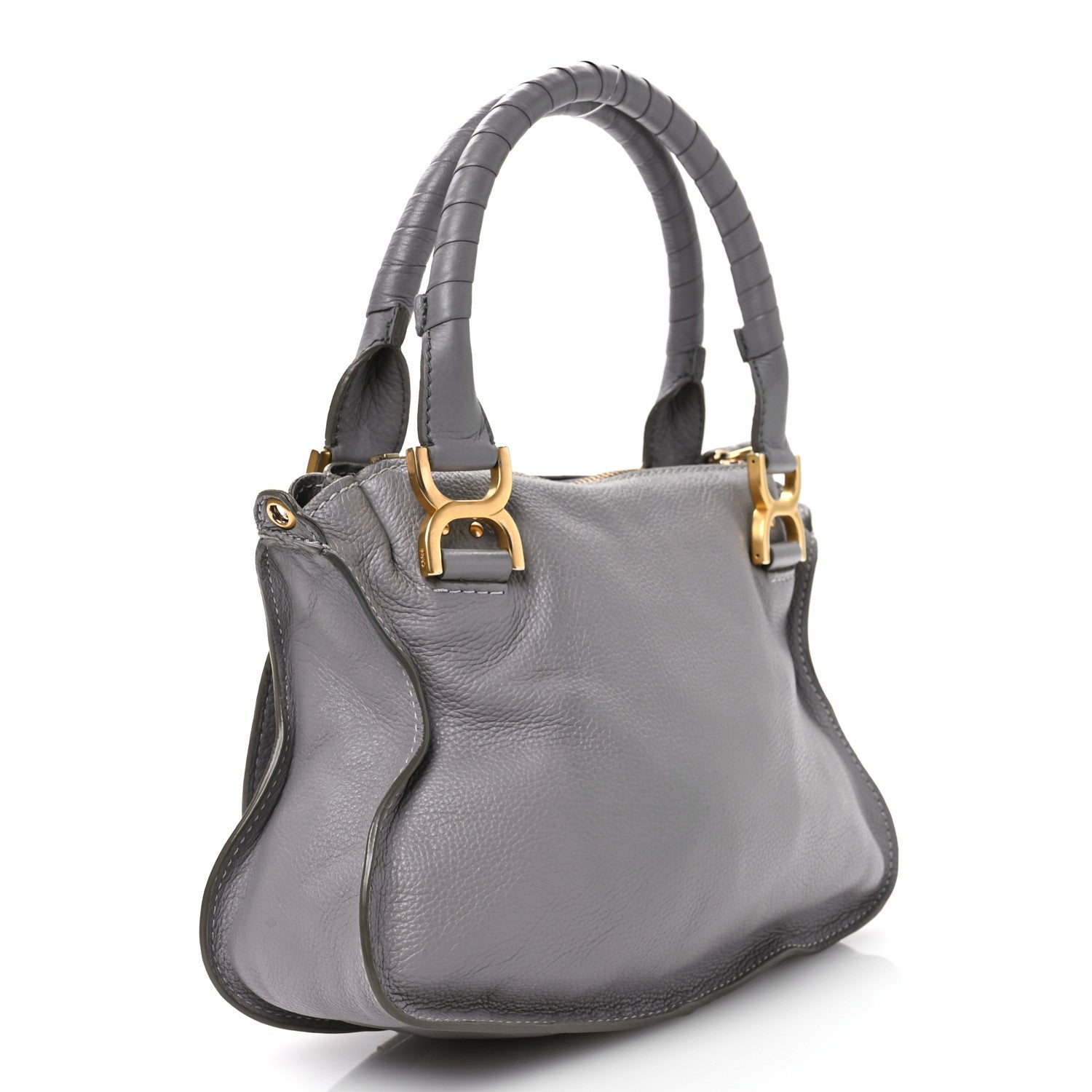 Chloe Calfskin Small Marcie Satchel Cashmere Grey 3 of 10