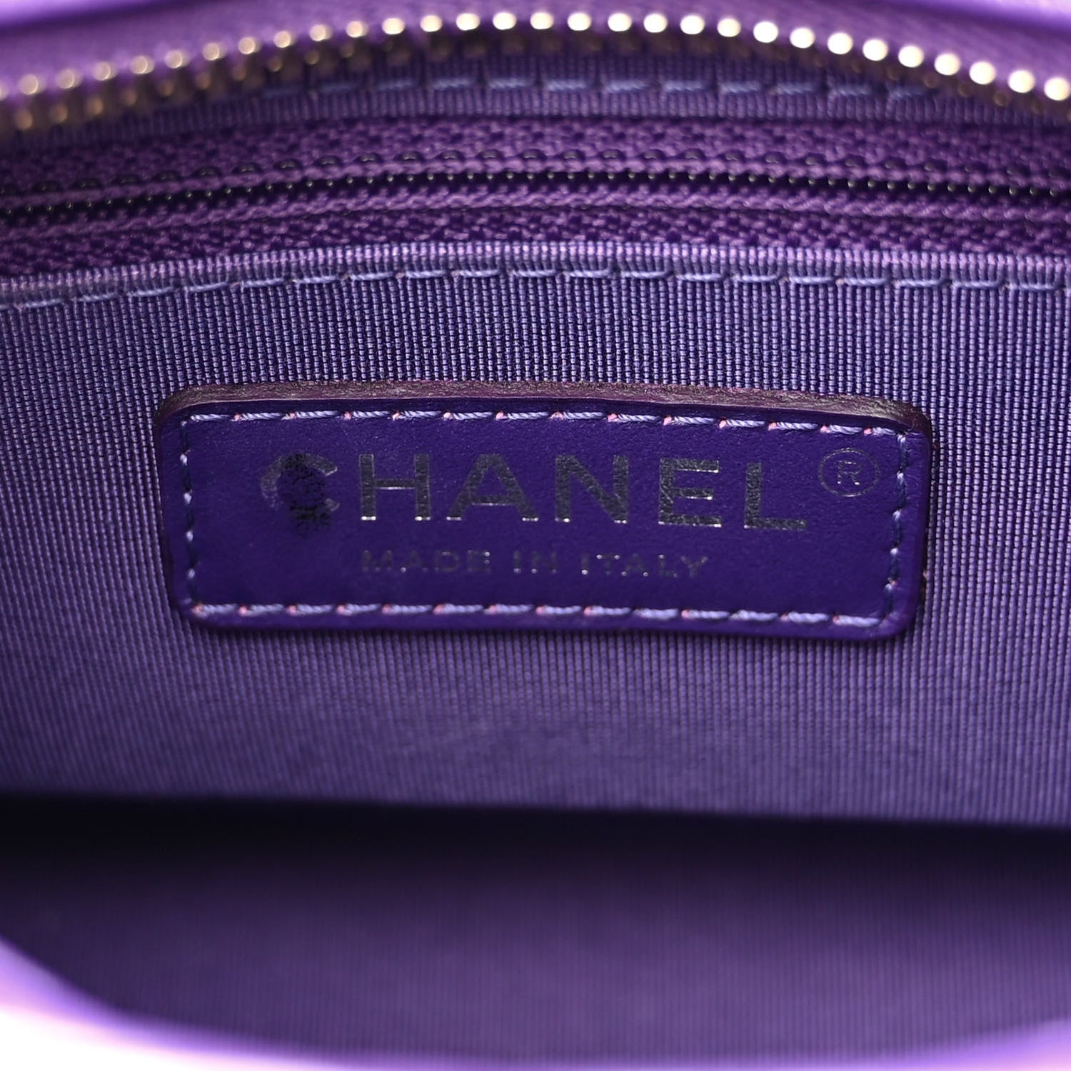 Chanel Aged Calfskin Chevron Quilted Small Gabrielle Hobo Purple 6 of 11