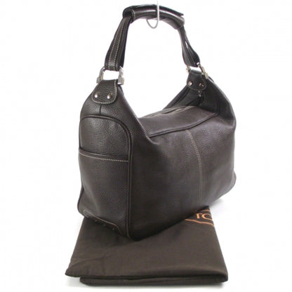 FASHIONPHILE JPTODSLeatherLargeMickyChocolate 3 of 11