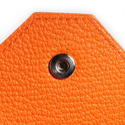 Hermes Chevre Mysore Le 24 Coin Purse Orange 7 of 9