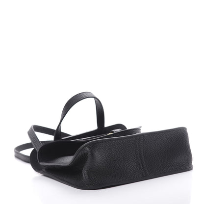 Hermes Taurillon Clemence Halzan 25 Black 6 of 13