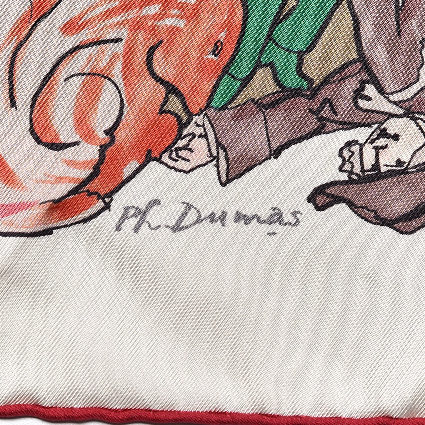 Silk Metamorphoses Par Paris Scarf 90 Rose Cendre Vert