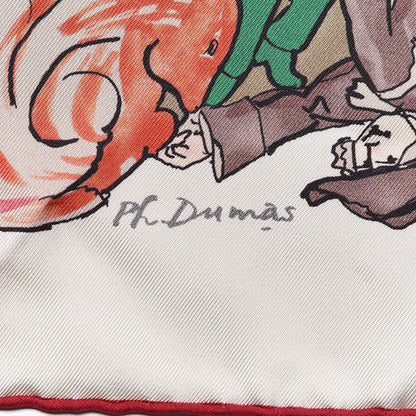 Hermes Silk Metamorphoses Par Paris Scarf 90 Rose Cendre Vert 5 of 6