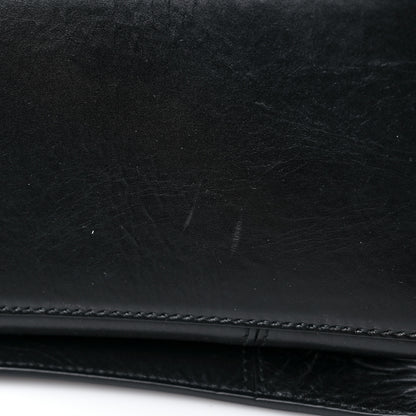 Balenciaga Paper Calfskin Large Crush Sling Bag Black 13 of 14