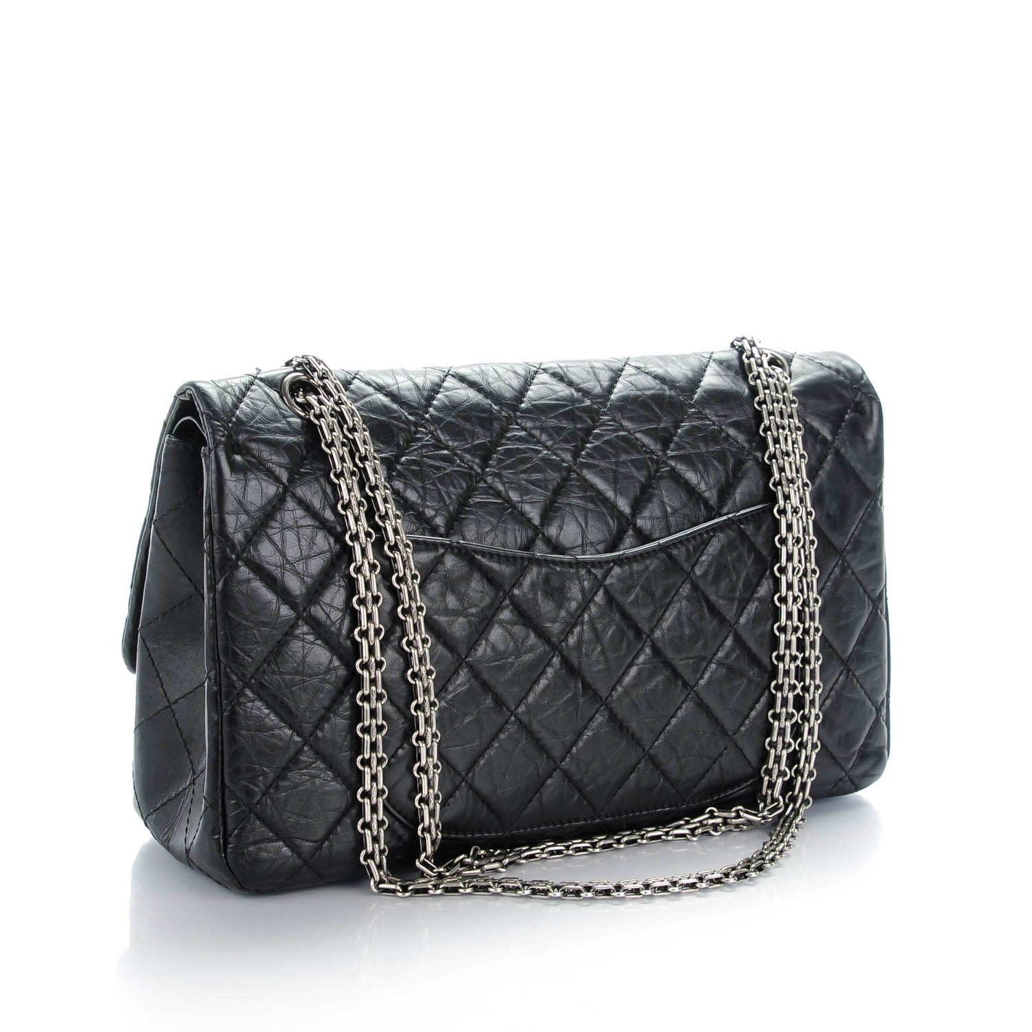 Chanel Aged Calfskin Quilted 2.55 Reissue 227 Flap Black 3 of 8