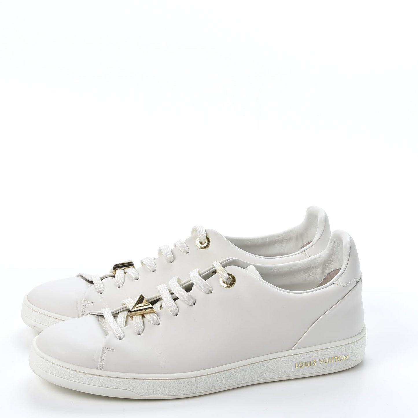 Calfskin Frontrow Sneakers 40 White