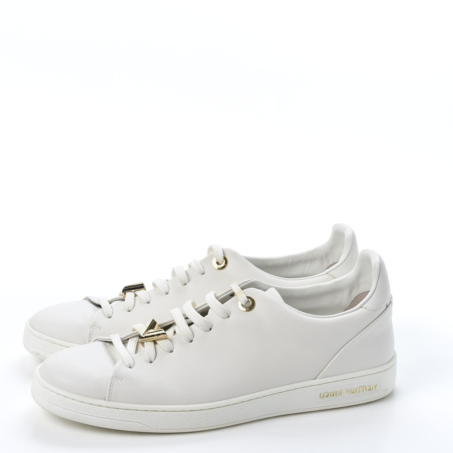 Louis Vuitton Calfskin Frontrow Sneakers 40 White 3 of 11