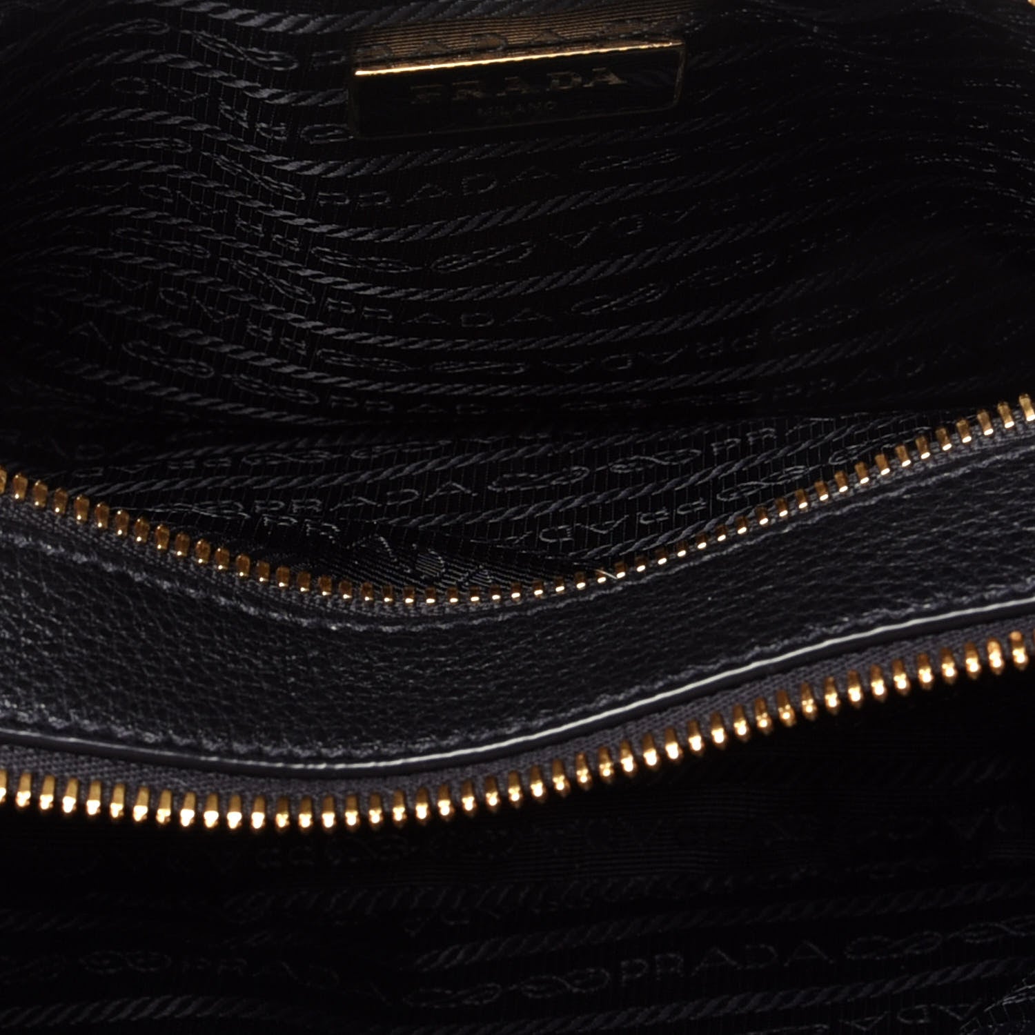 Prada Vitello Phenix Camera Bag Black 5 of 8
