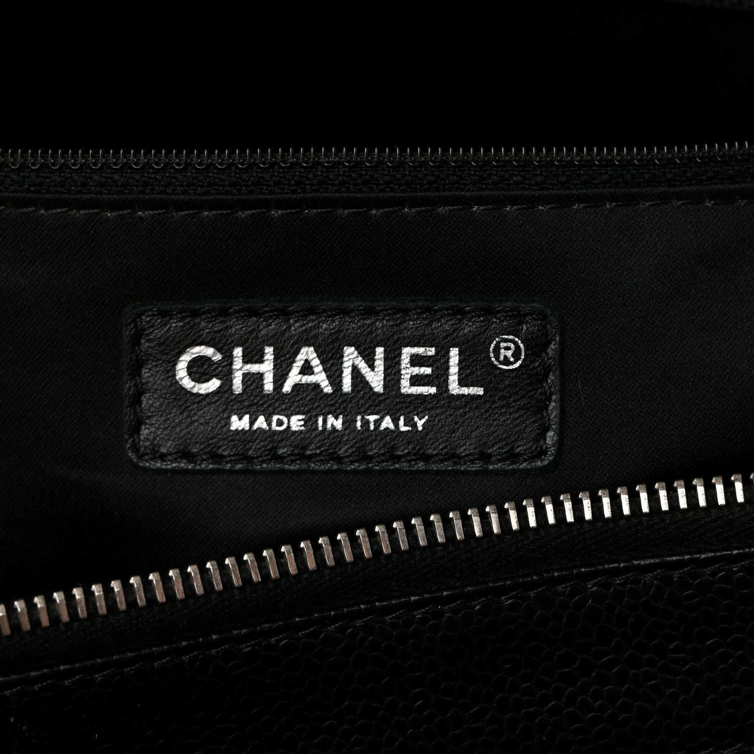 Chanel Caviar Quilted XL Grand Shopping Tote GST Black 6 of 10