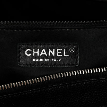 Chanel Caviar Quilted XL Grand Shopping Tote GST Black 6 of 10