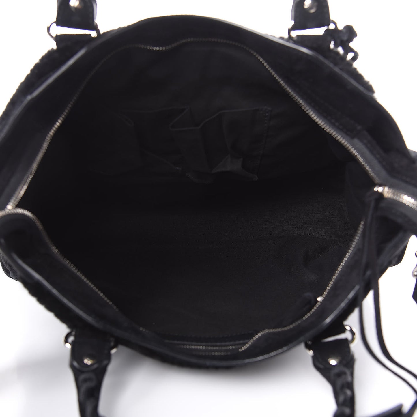 Shearling Suede Classic Hardware City Black