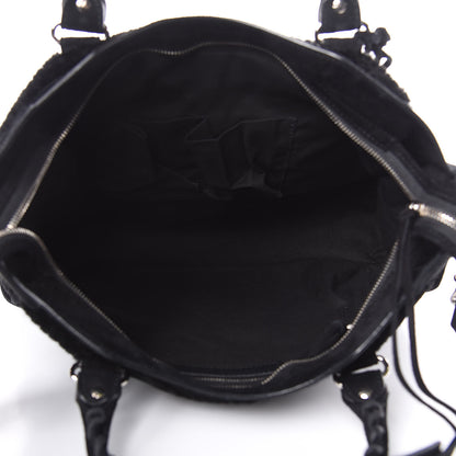 Balenciaga Shearling Suede Classic Hardware City Black 5 of 14