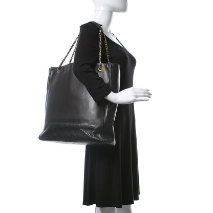 Chanel Lambskin Quilted Tote Black 2 of 21