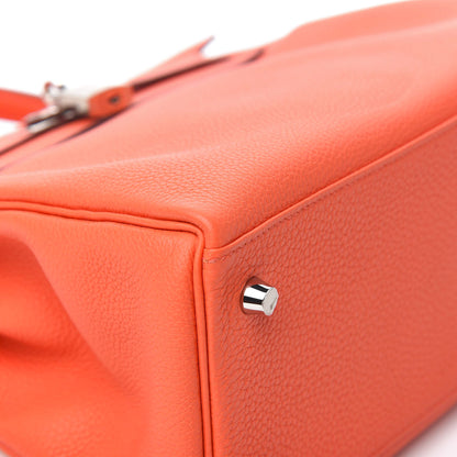 Hermes Togo Kelly Retourne 28 Poppy Orange 30 of 34
