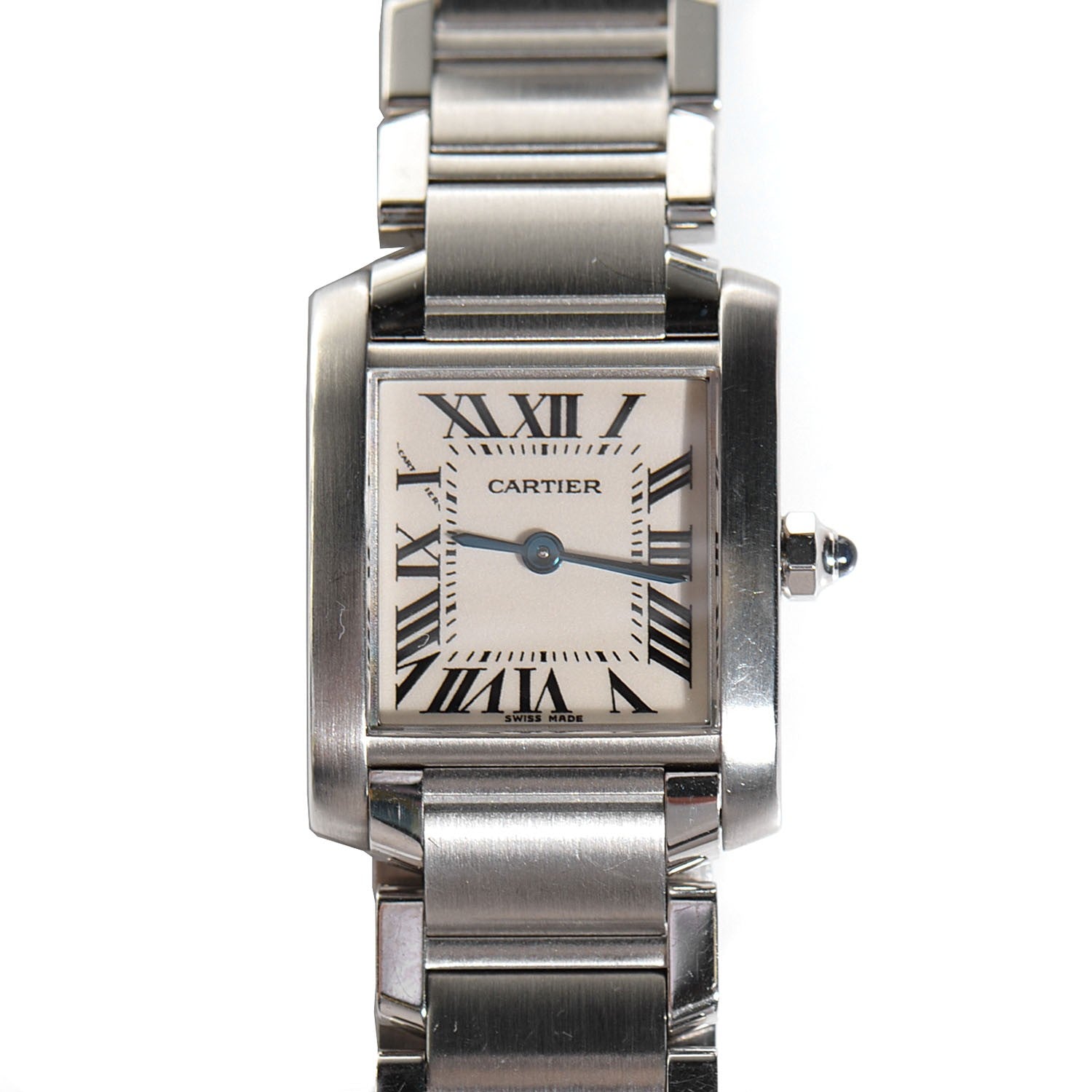 Cartier Stainless Steel 20mm Tank Francaise Quartz Watch 1 of 8
