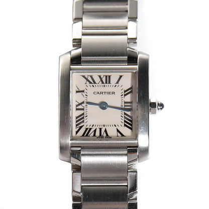 Cartier Stainless Steel 20mm Tank Francaise Quartz Watch 1 of 8