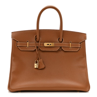 Hermes Courchevel Birkin 35 Gold 1 of 14