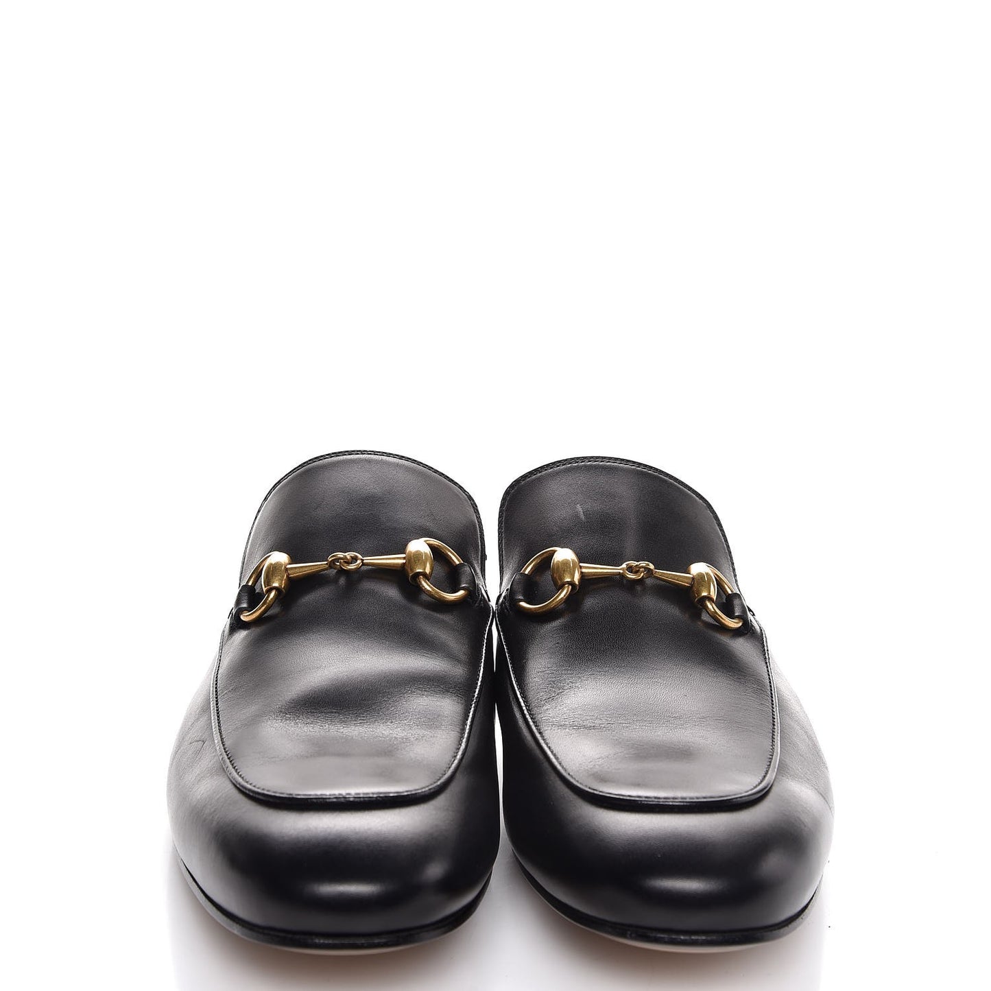 Calfskin Mens Princetown Slippers 6 Black