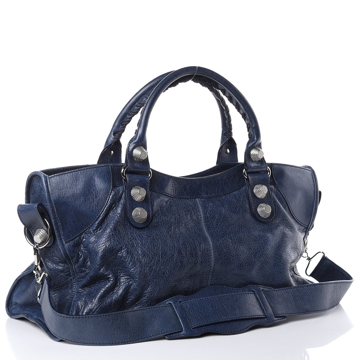 Agneau Giant 21 Silver Hardware Part Time Bleu Roi