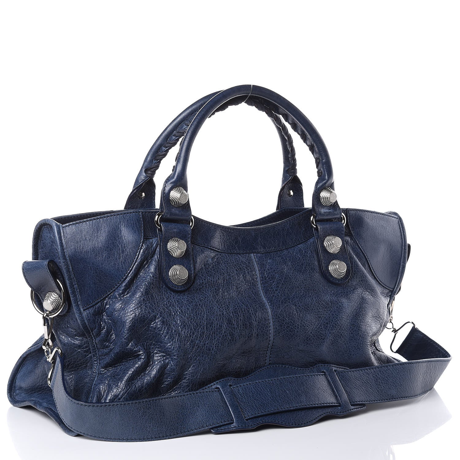 Balenciaga Agneau Giant 21 Silver Hardware Part Time Bleu Roi 4 of 13
