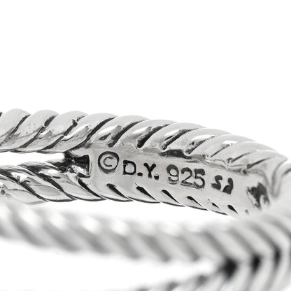 David Yurman Sterling Silver Diamond Black Onyx 7mm Petite Albion Ring 49 5 4 of 4