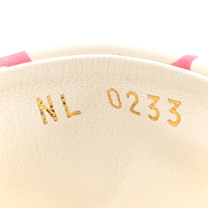 Louis Vuitton Lambskin Embossed Monogram By The Pool Revival High Heel Mules 41 White Pink 8 of 8