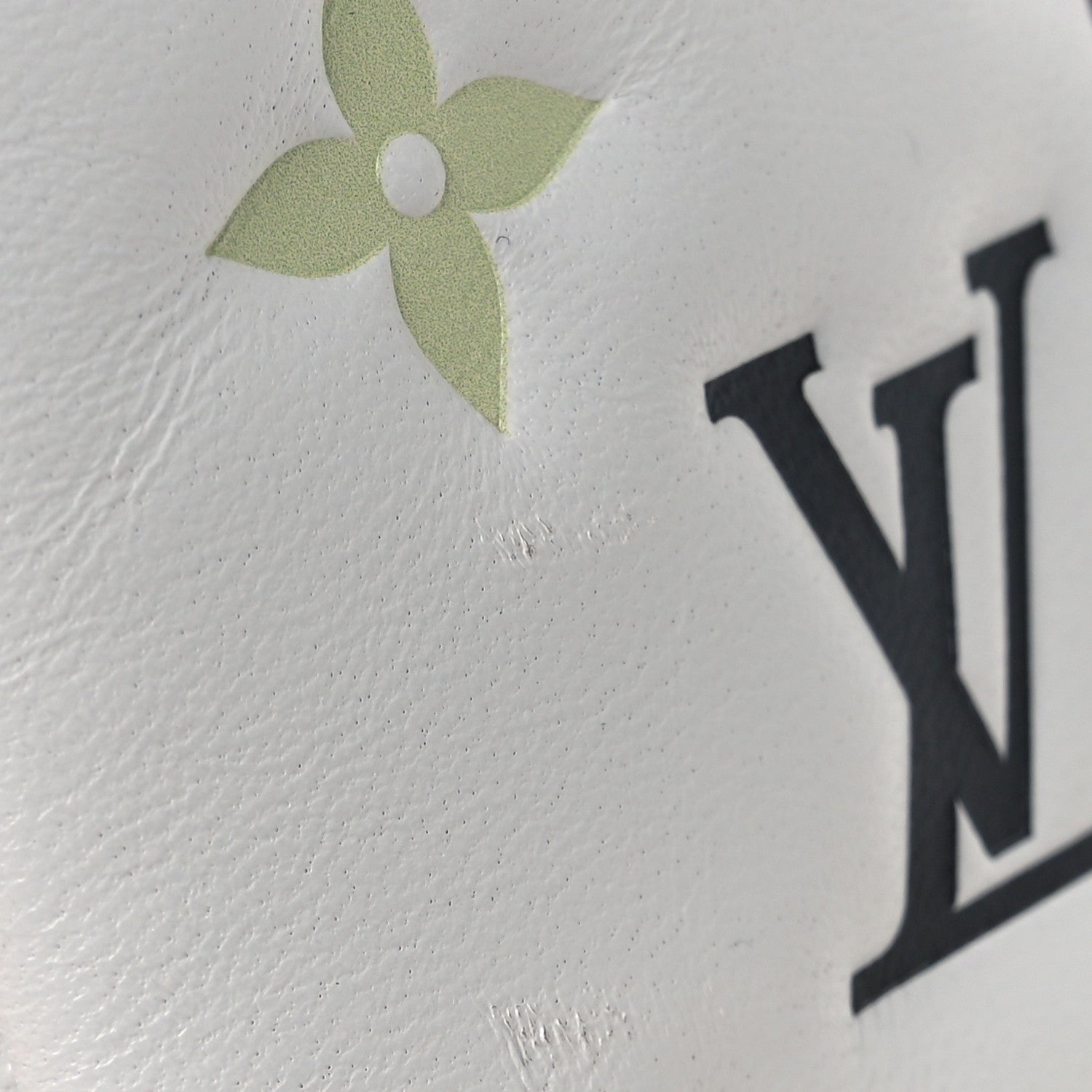 Louis Vuitton LV x TM Lambskin Embossed Monogram Coussin PM White