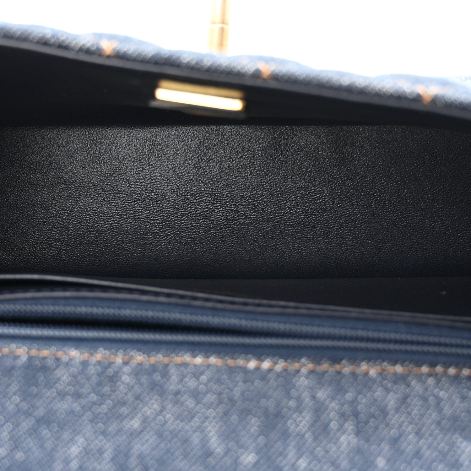Chanel Denim Quilted Mini Rectangular Flap Dark Blue 5 of 11