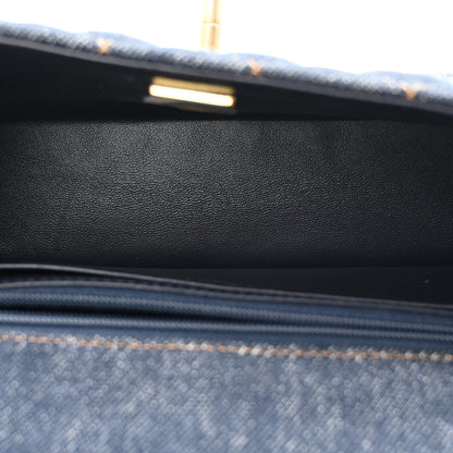 Chanel Denim Quilted Mini Rectangular Flap Dark Blue 5 of 11