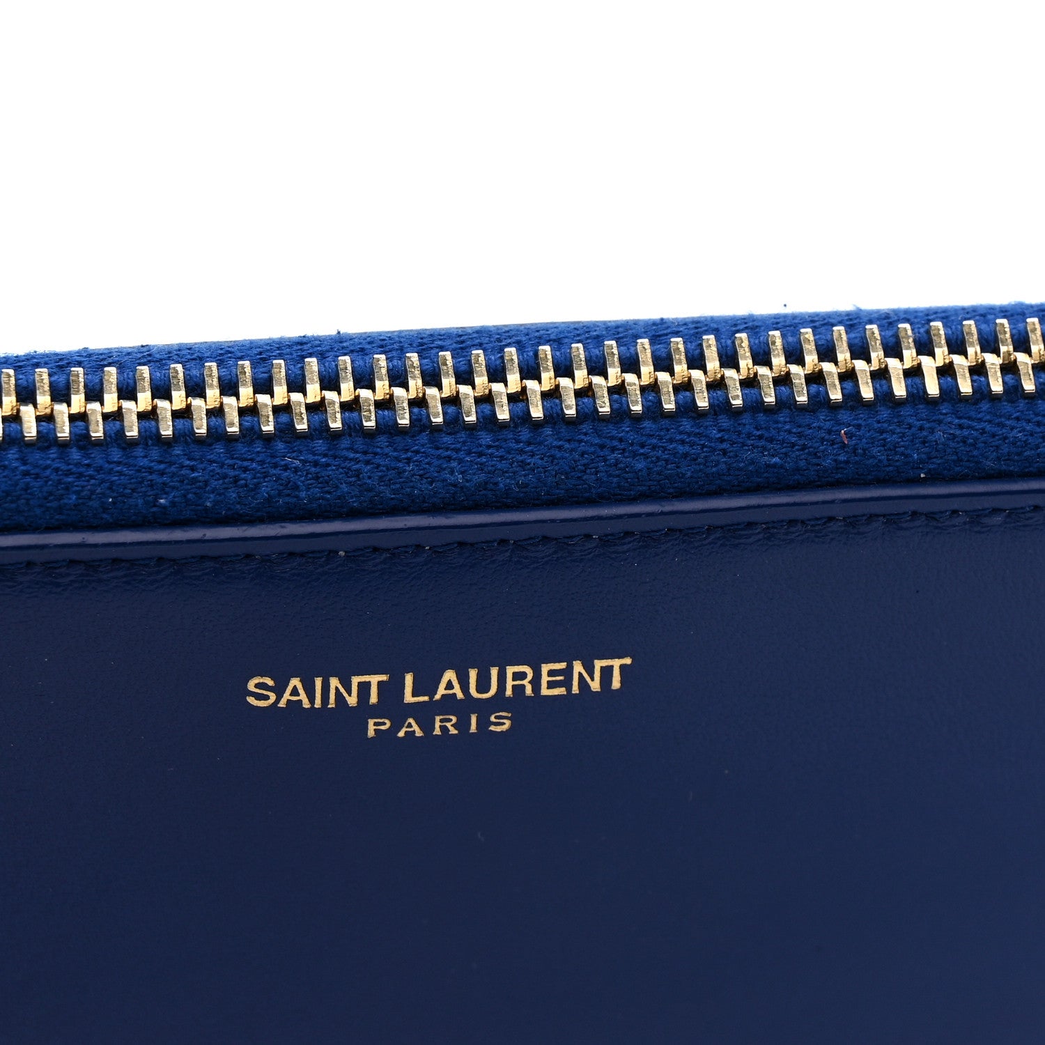 Saint Laurent Calfskin Monogram Phone Pouch Crossbody Bag Blue Majorelle 11 of 11
