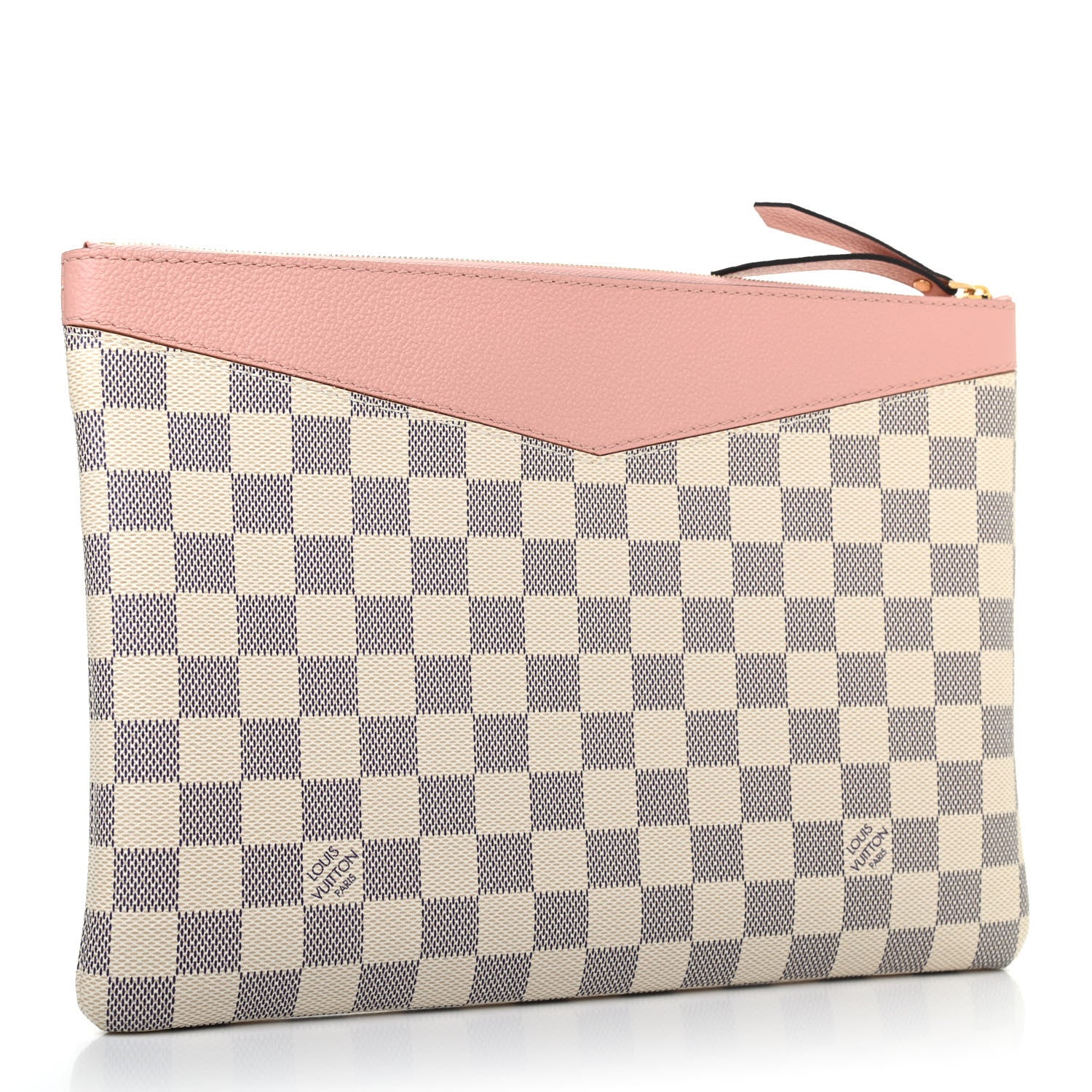 Louis Vuitton Damier Azur Daily Pouch Rose Poudre 2 of 4