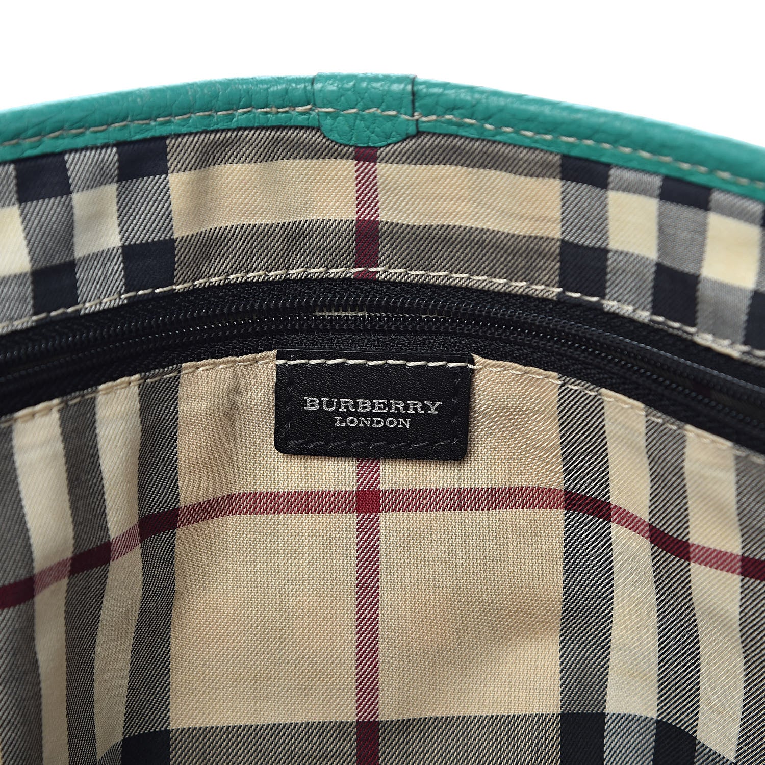 Burberry Calfskin Shoulder Bag Green 6 of 18