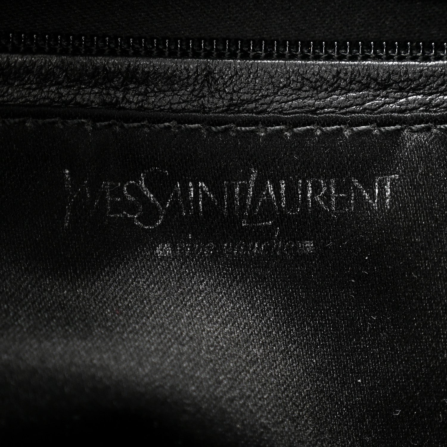 Saint Laurent Pleated Lambskin Horn Small Mombasa Hobo Black 6 of 10