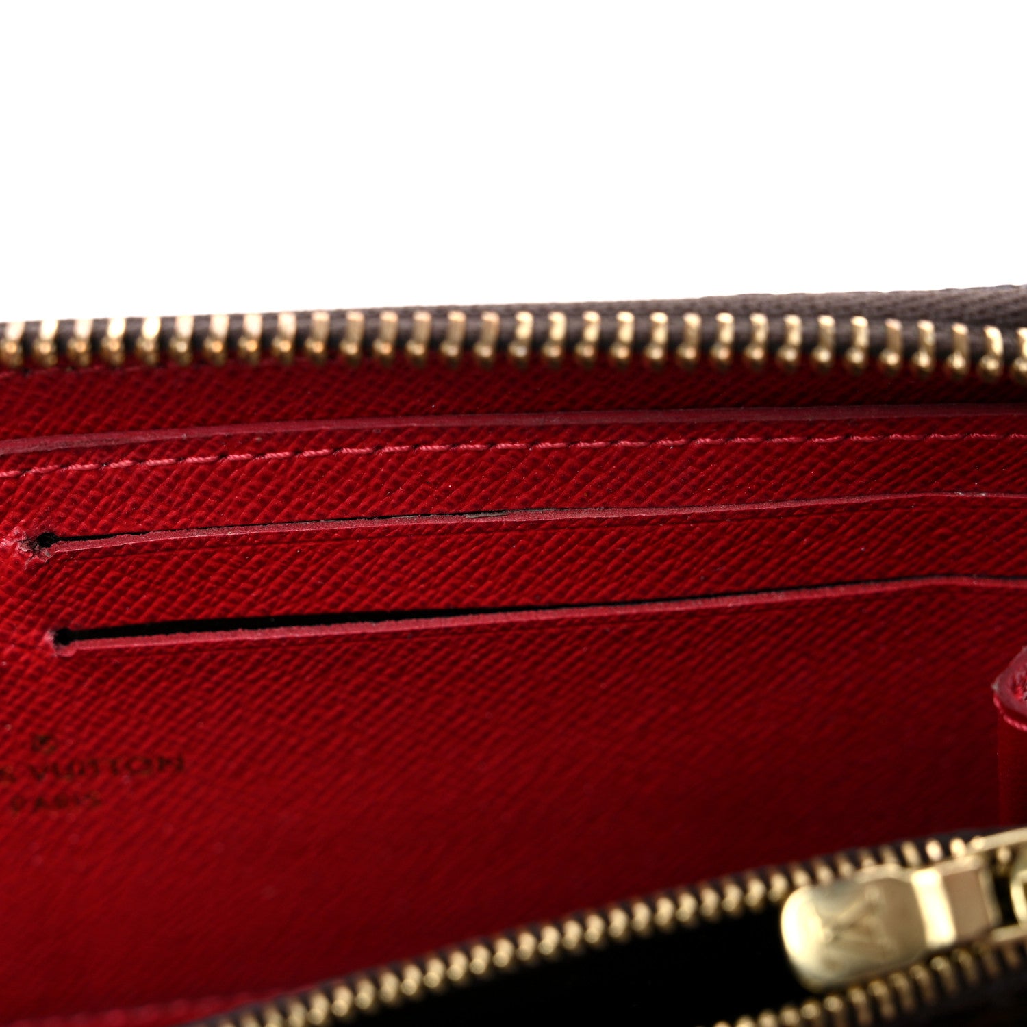 Louis Vuitton Damier Ebene Clemence Wallet Cherry 17 of 19