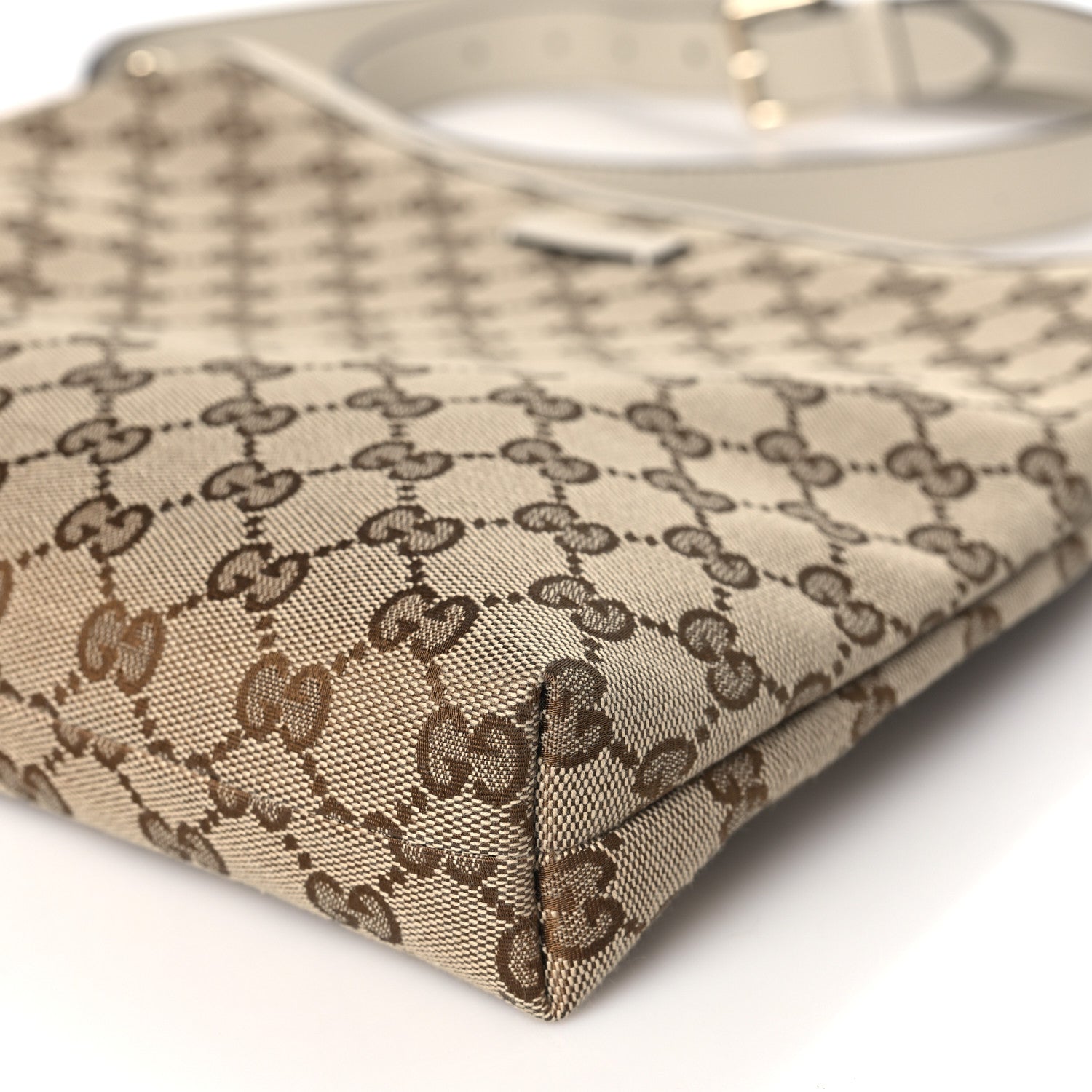 Gucci Monogram Medium Flat Messenger Bag Off White 10 of 10