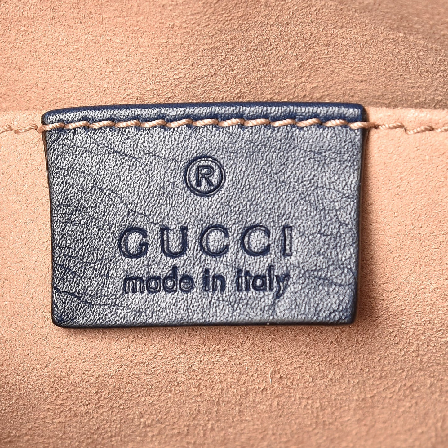 Calfskin Matelasse GucciGhost Small GG Marmont Chain Shoulder Bag Blue Agata Hibiscus Red