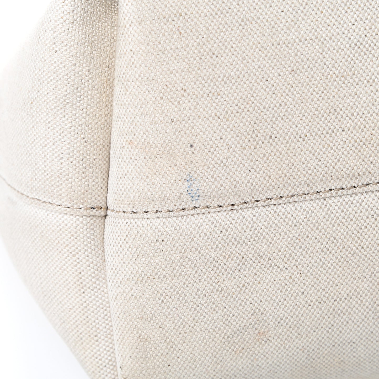 Canvas Calfskin T Tote Beige