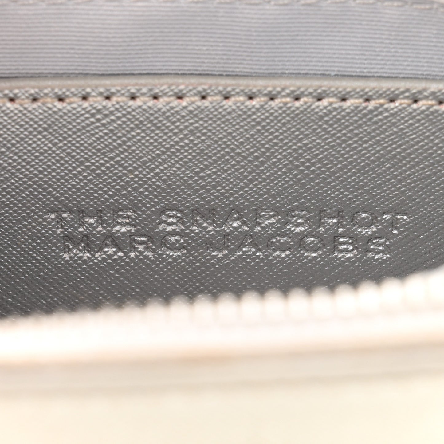 Saffiano Small Snapshot Camera Bag Silver
