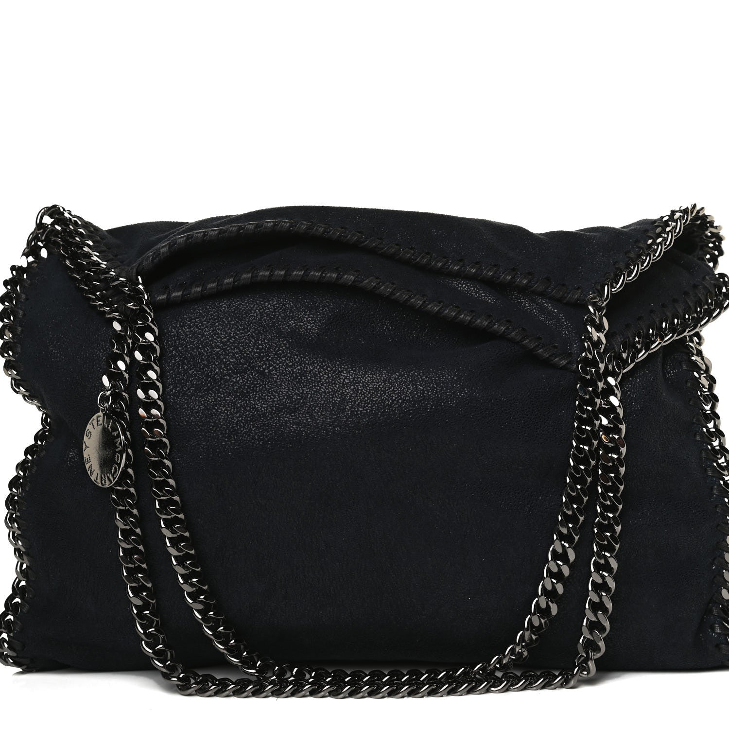 Stella McCartney Metallic Shaggy Deer Small Falabella Tote Navy 13 of 13