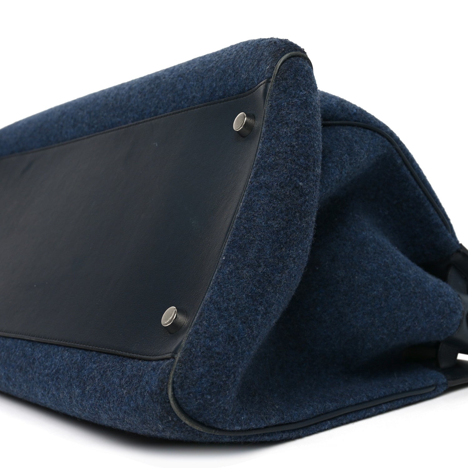 Mulberry Felt Calfskin Oversized Iris Weekend Bag Midnight 16 of 17