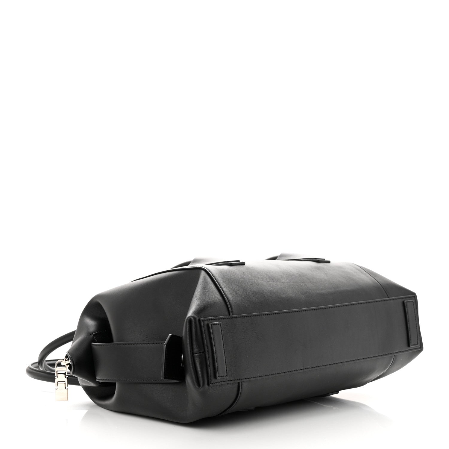 Givenchy Smooth Calfskin Medium Antigona Lock Duffle Bag Black 4 of 11