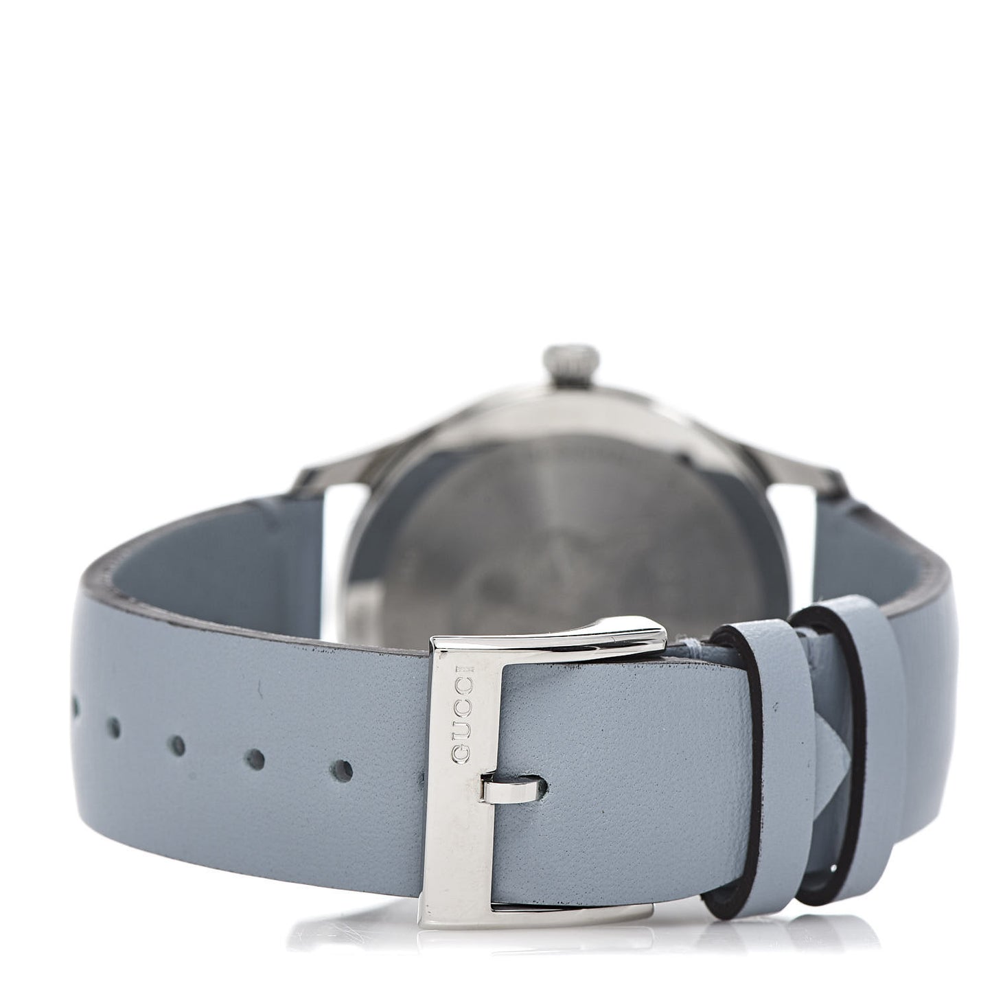 Stainless Steel Calfskin Blue Mother of Pearl 38mm G-Timeless Cat Quartz Watch