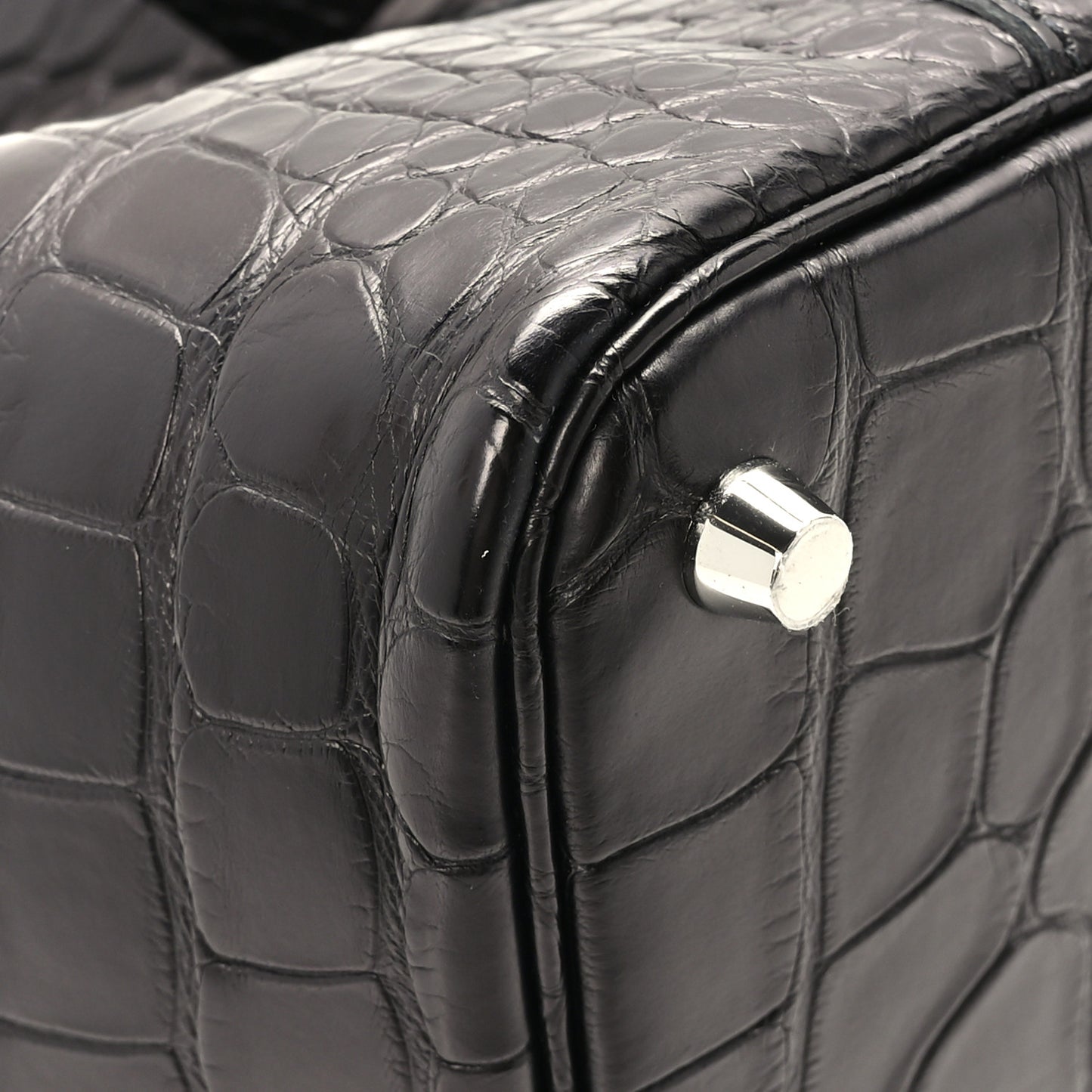 Matte Alligator Picotin Lock 18 Black
