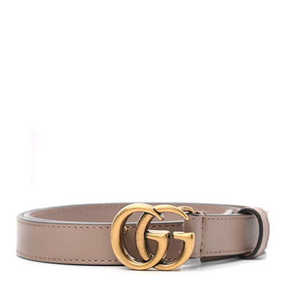 Gucci Calfskin Double G 20mm Belt 75 30 Porcelain Rose 1 of 5