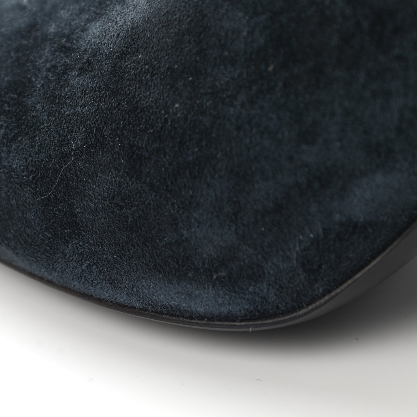 Suede Calfskin Fabric Short Boots 40.5 Blue