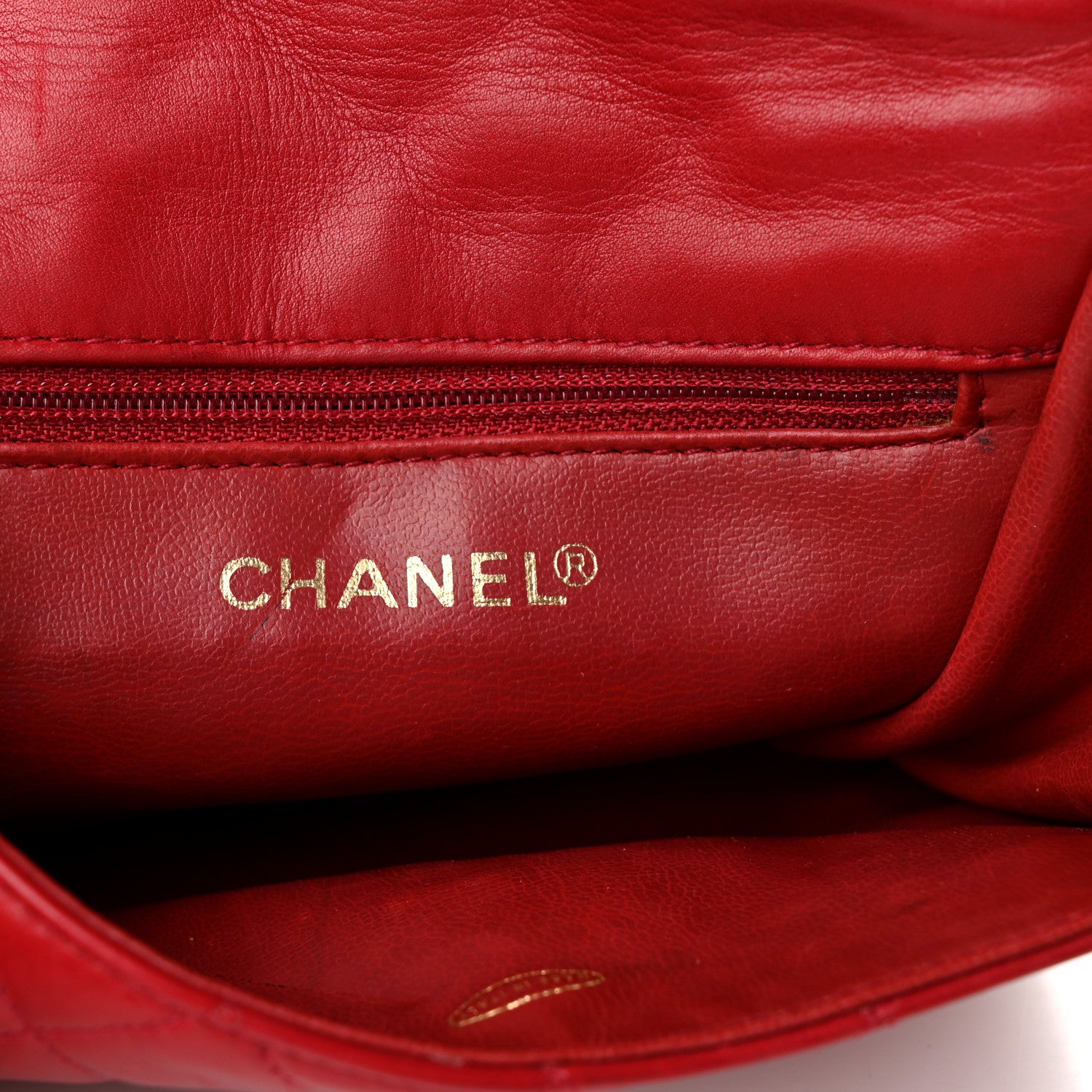 Chanel Lambskin Quilted Flap Waist Belt Bag 75 30 Red 6 of 11