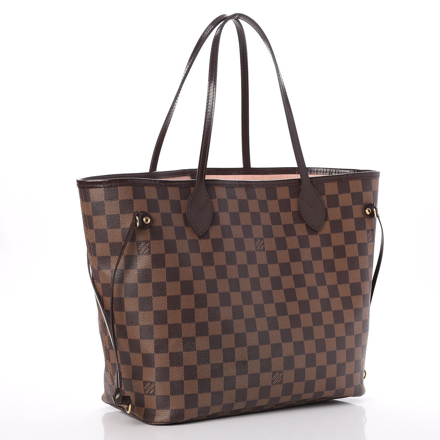 Louis Vuitton Damier Ebene Neo Neverfull MM Rose Ballerine 3 of 10
