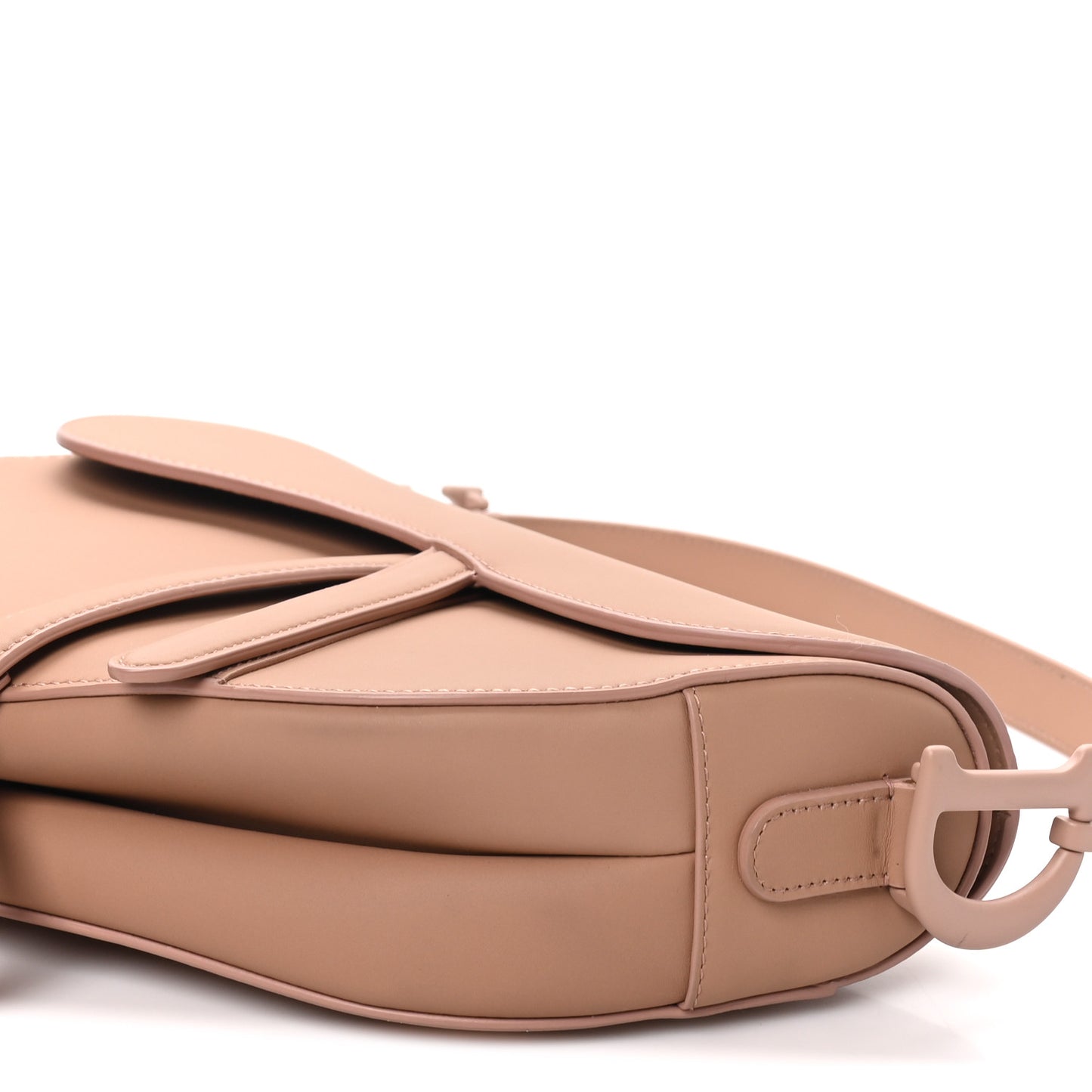 Ultra Matte Calfskin Saddle Bag Blush