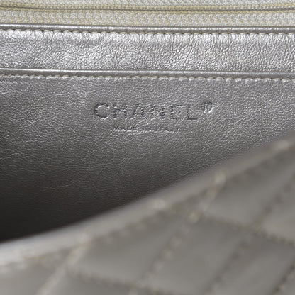 Chanel Metallic Calfskin Quilted 2.55 Reissue Clutch Silver 5 of 9